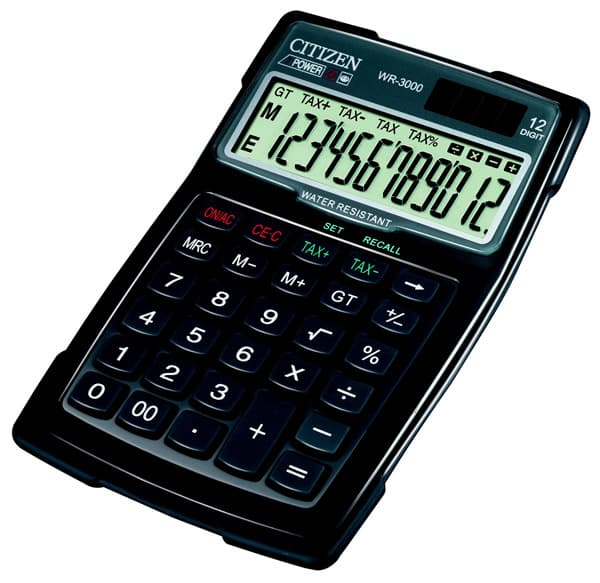 Vodootporni kalkulator Citizen WR-3000 12 cifara 05DGC3000