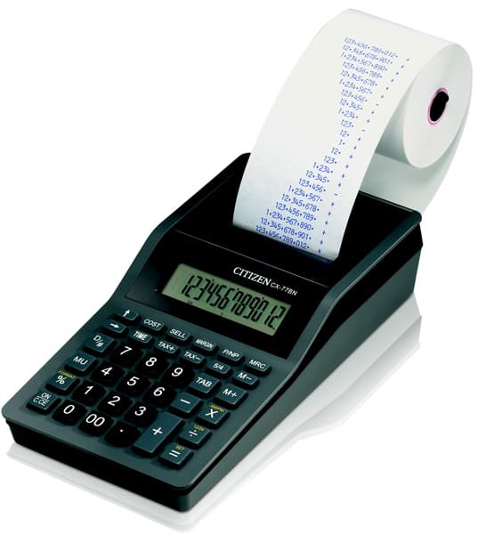 Mini računska mašina Citizen CX-77 IV SIVESWB sa adapterom 12 cifara 05RMC77