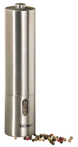Električni mlin za biber ili so sa kućištem od nerđajućeg čelika Tristar PM-4004