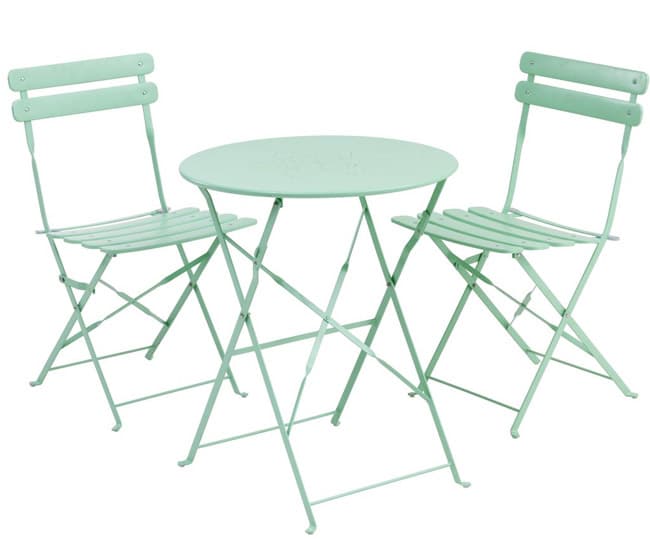 Bistro garnitura Corso svetlo zelena