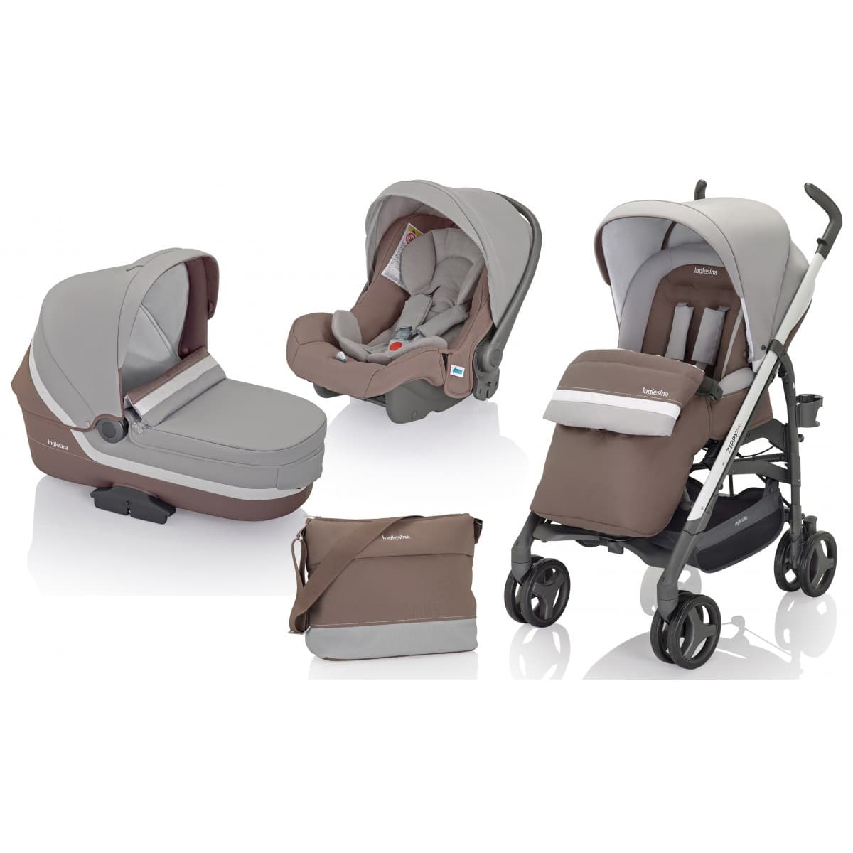 Inglesina 3u1 Kolica Zippy Pro Tortora 5050076