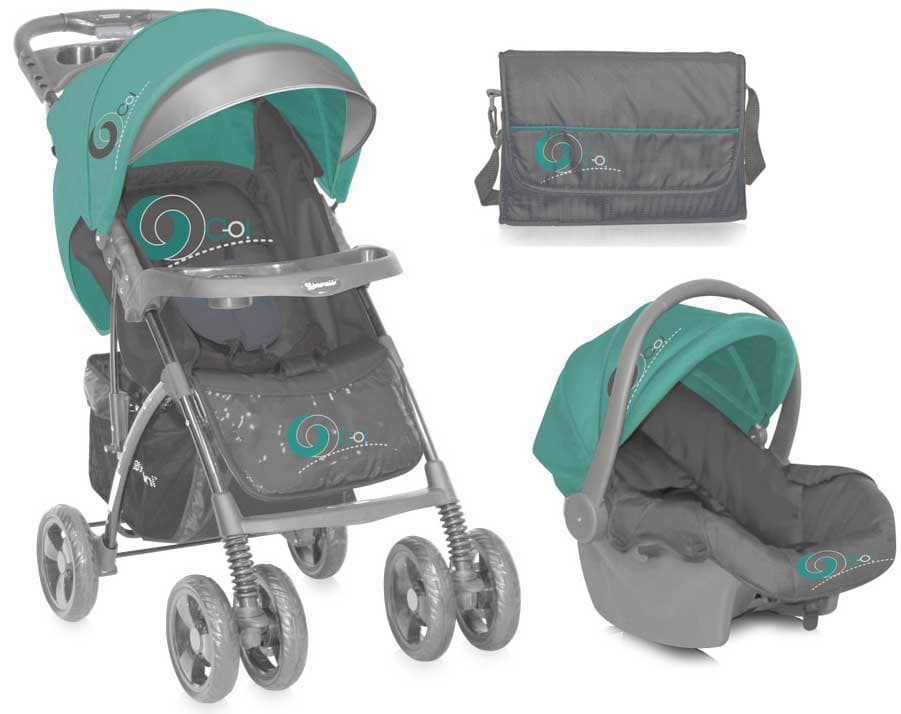 Bertoni Lorelli 2u1 Dečja Kolica Rio Green&Grey 10020641543