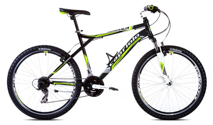 Bicikl Capriolo Adrenalin 26/21HT crno zeleno 914430-22 ram 22