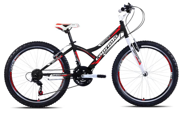 Bicikl Capriolo Diavolo 400 24/18HT crno crvena 914301-13