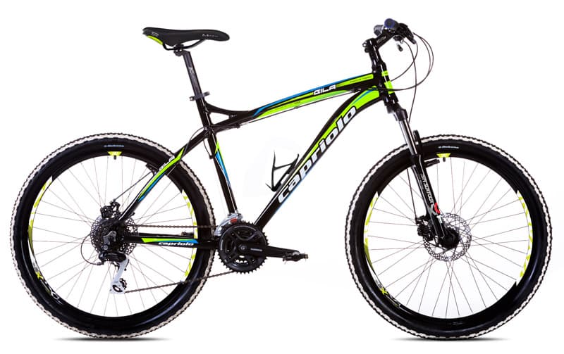 Bicikl Capriolo Gila 2.0 26/24AL crno zeleno 914506-18