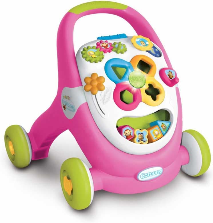 Smoby Cotoons Hodalica - guralica za prohodavanje pink SM211376