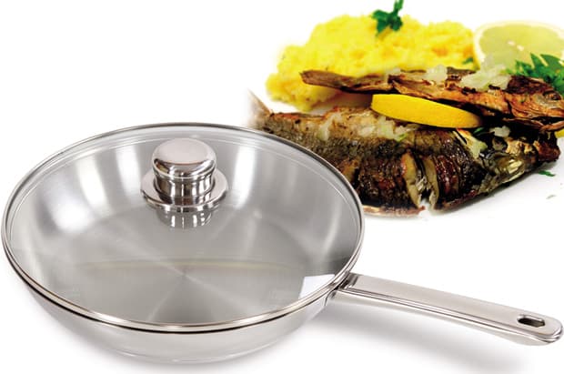 Wok sa staklenim poklopcem CL-117