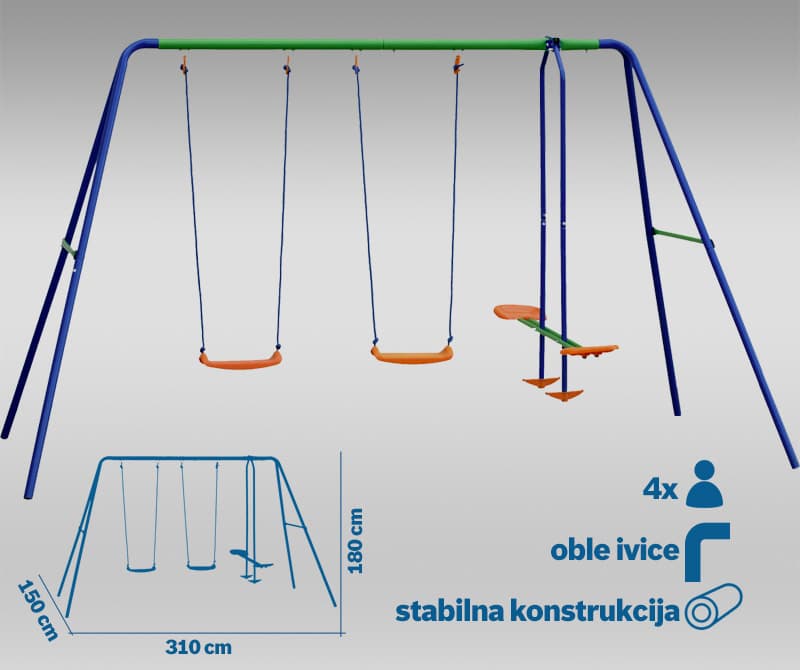 Ljuljaška Igraonica Za Dvorište 15-607
