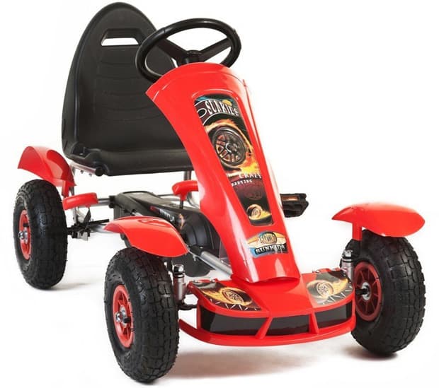 Karting automobil na pedale crveni Sunkids 618 veći