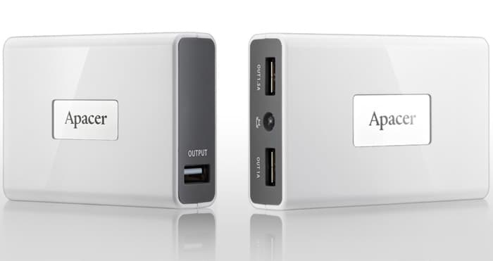 Pomoćna baterija za mobilne uređaje Apacer Mobile PowerBank B110 4400mAh White RP