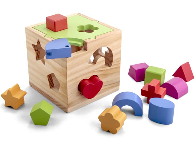 Didaktička kocka od drveta kaučuka Sorter Pino Toys 7272