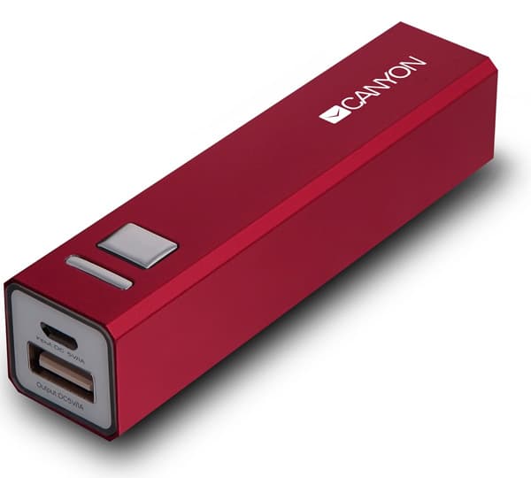 Pomoćna baterija za mobilne uređaje Canyon PowerBank 2600 CNE-CSPB26R