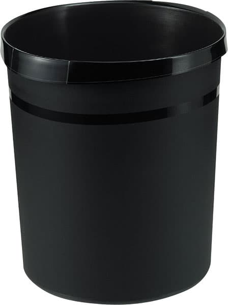 Korpa za otpatke 18l, okrugla plastična crna 05KD02B