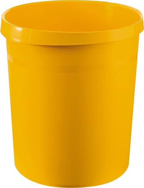 Korpa za otpatke 18l, okrugla plastična žuta 05KD02G