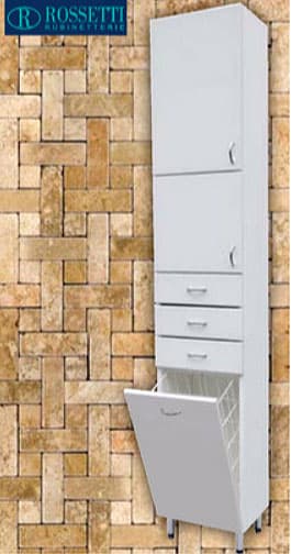 Rossetti Vertikalni Kupatilski Ormar Sa Korpom Za Prljav Veš