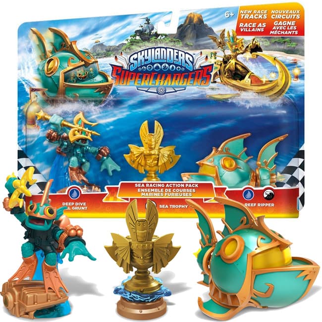 Skylanders SuperChargers Racing Sea Pack Tri figure 87577EUG