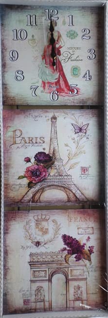 Trodelni zidni sat M2