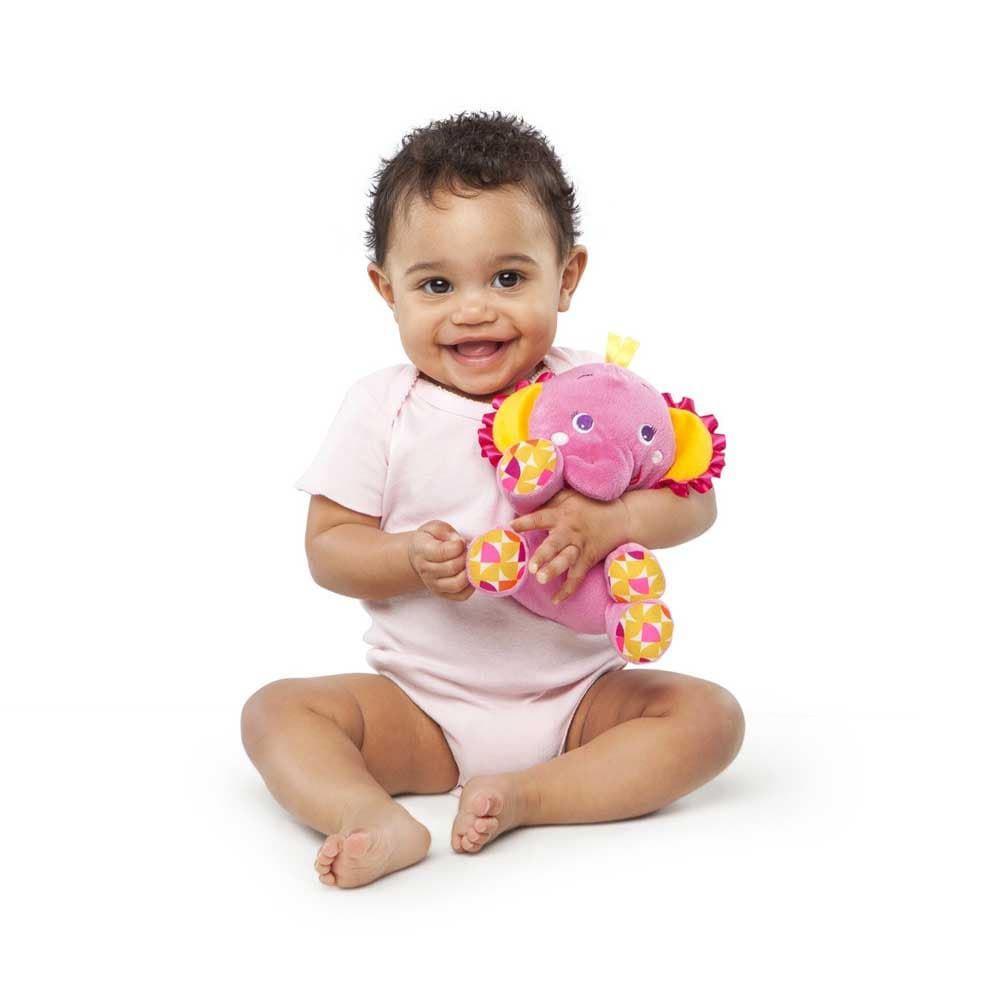 Bright Starts Igračka Zagrli i protresi ružičasto slonče