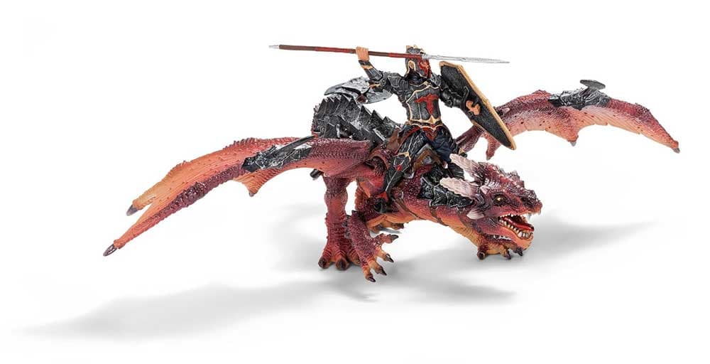 Schleich Eldrador - Zmajev vitez Portok na zmaju 70100