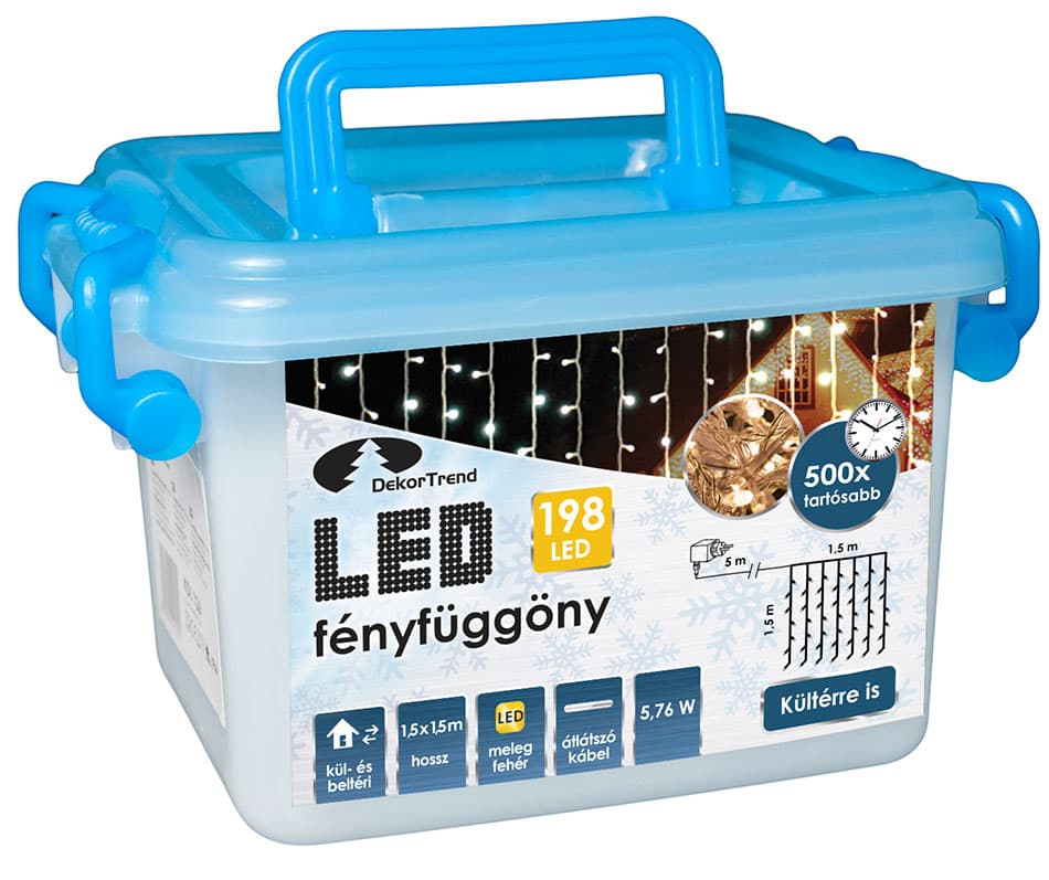 Novogodišnje Lampice LED Zavesa Spoljna i unutrašnja upotreba 1.5 x 1.5 m KDL 142