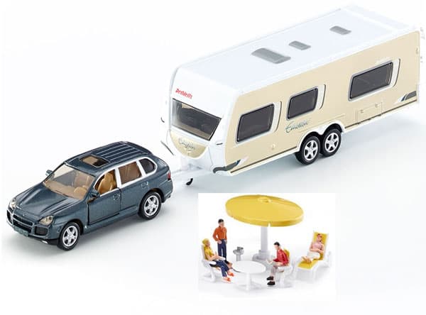 Siku Auto sa kamp prikolicom 1:55 2542