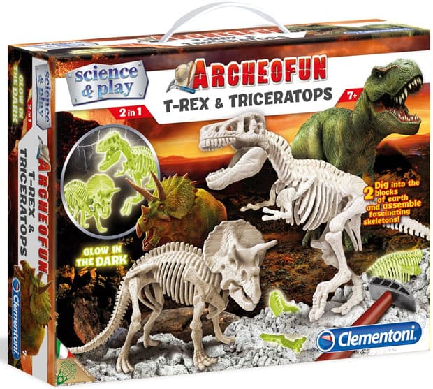 Clementoni skeleti dinosaurusa T-Rex i Triceratops 