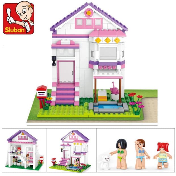 Sluban kocke kuća sa bazenom 293 kom 6270841 263-M38B0532