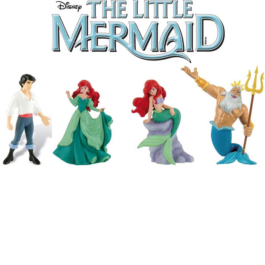Bullyland Figurice Disney Mala sirena - 4 figurice