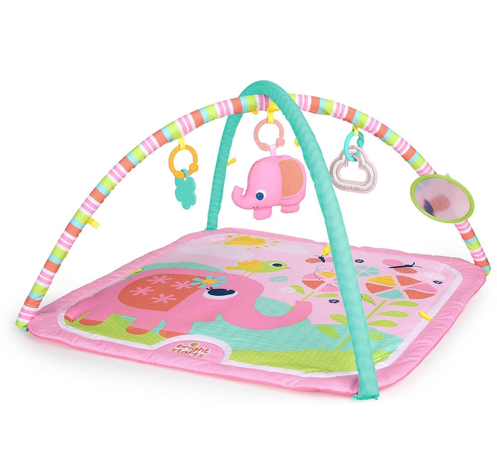 Bright Starts Bebi aktiviti gimnastika za igru Fancy Flowers