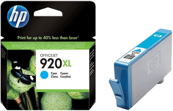 HP No.920XL Cyan Original Ink Kertridž CD972AE