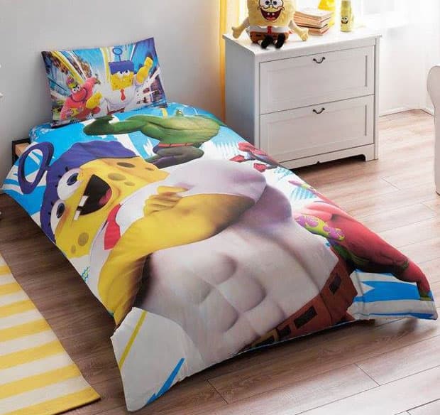 Dečija posteljina Disney Sponge Bob Movie