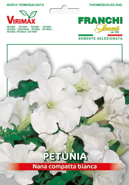 Cveće Petunija niska bela - seme 10 kesica Franchi Sementi Virimax