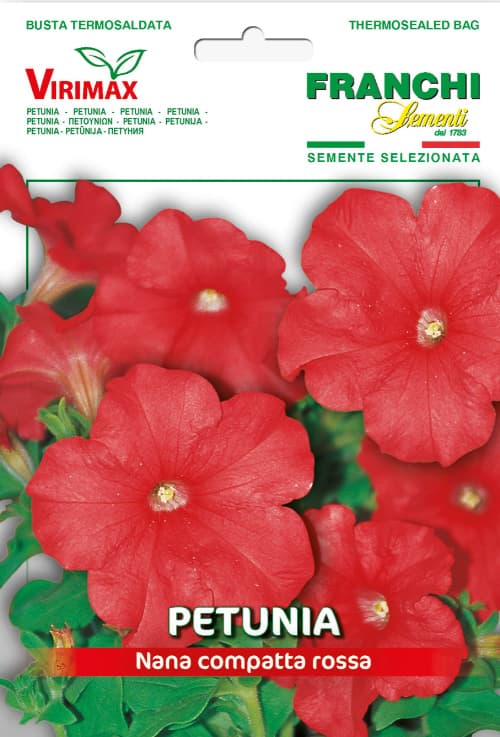 Cveće Petunija niska crvena - seme 5 kesica Franchi Sementi Virimax