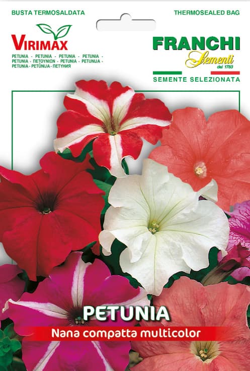 Cveće Petunija niska mix - seme 5 kesica Franchi Sementi Virimax