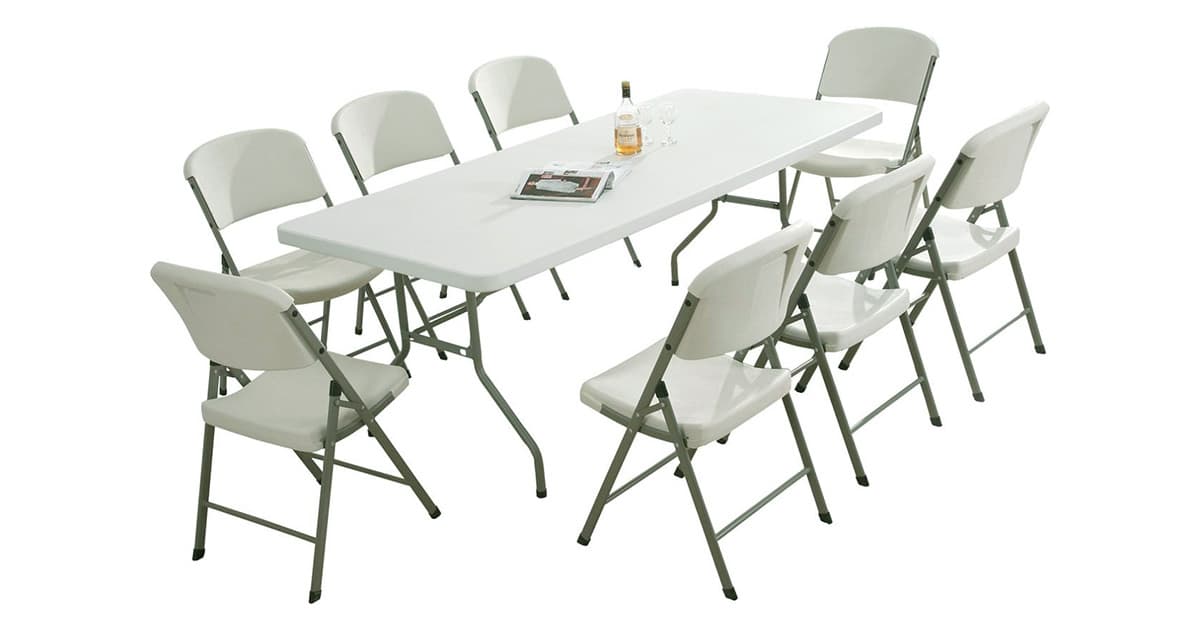 Sklopiva Baštenska Garnitura Enterprise - 8 Stolica i Sto