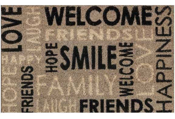 Otirač Astra Coco style Lettering gray 40x60 cm