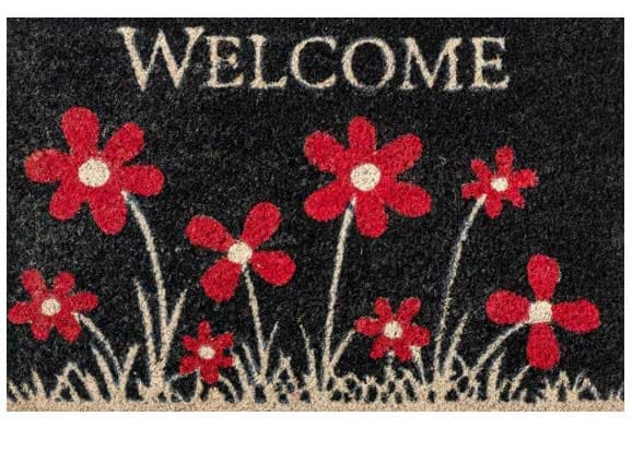 Otirač Astra Coco style Flowers black 40x60 cm