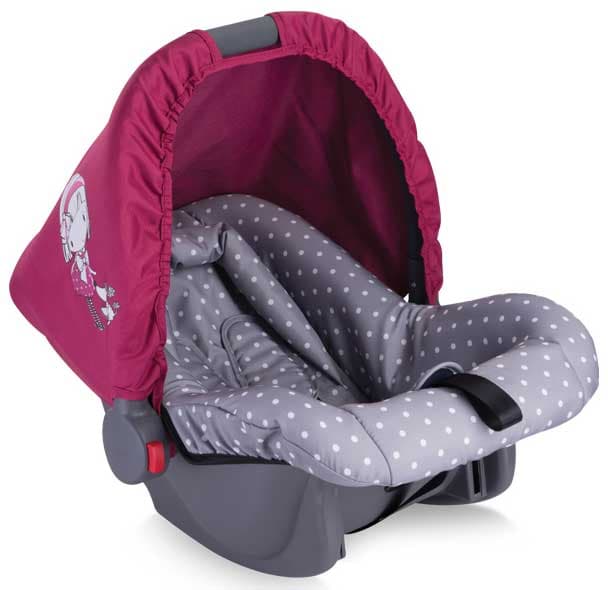 Bertoni Lorelli Dečje auto sedište Bodyguard Grey n Pink Girl