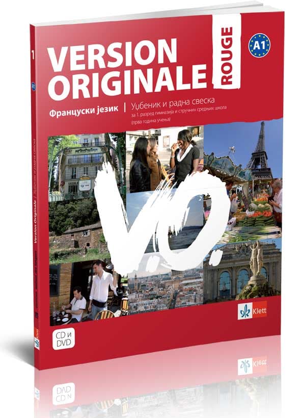 KLETT Version Originale rouge, udžbenik i radna sveska za prvi razred gimnazije i srednjih stručnih škola