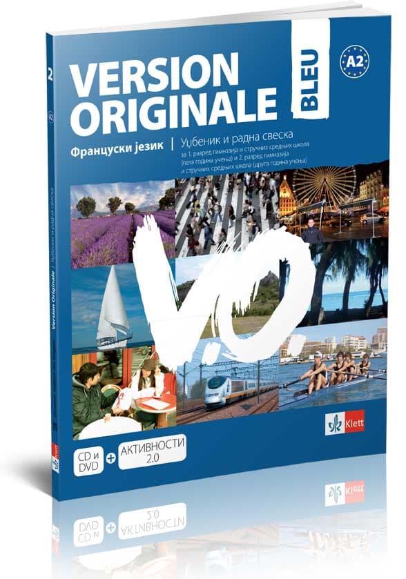 Klett Version originale bleu, udžbenik i radna sveska za prvi i drugi razred gimnazije i srednjih stručnih škola