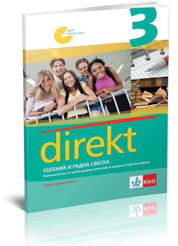 KLETT Direkt 3, udžbenik i radna sveska za treći razred