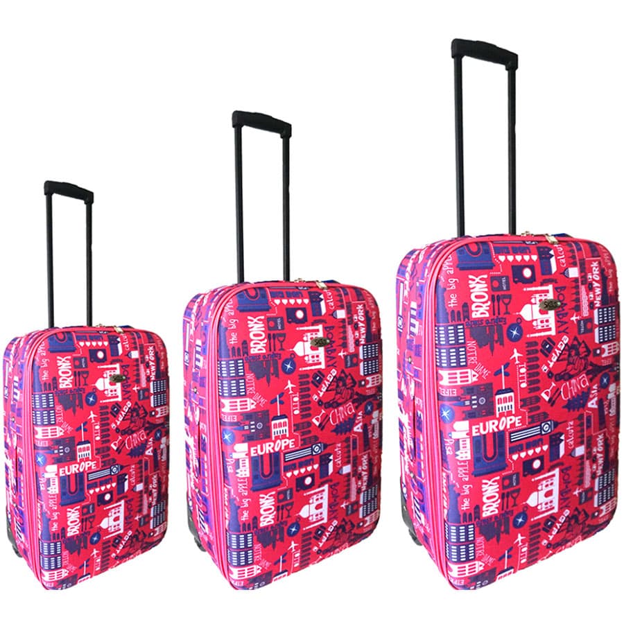 Komplet Od 3 Kofera Sazio Vegas World