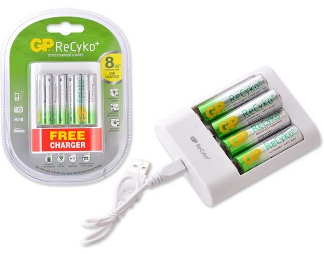 GP Punjač sa četiri punjive baterije U411-210AAHCBWA12F-UE4