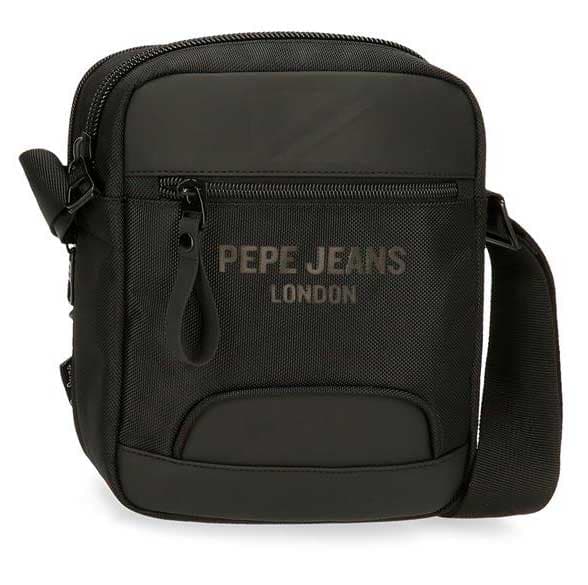 Muška torbica 22cm sa 2 pregrade Pepe Jeans Bromley black 70655