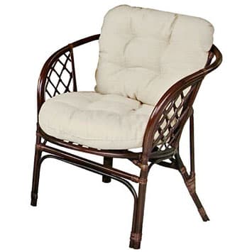 Bambus Ratan Fotelja Barbados - Braon - Bež