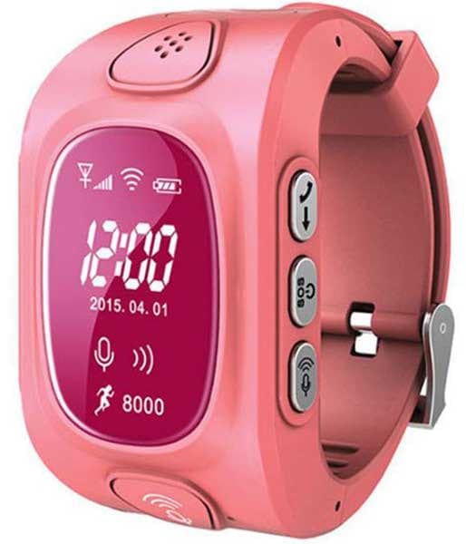 Dečiji sat sa funkcijama GPS lokatora i telefona roze