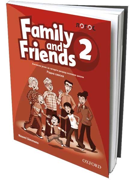 NOVI LOGOS Engleski jezik 4, Family and Friends 2, radna sveska za četvrti razred