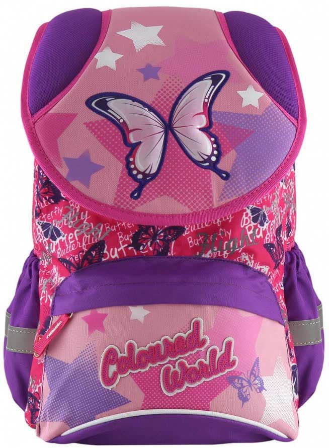 Target Anatomski školski ranac ST Butterfly Coloured World 16255