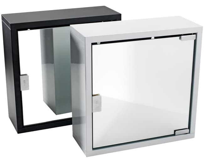 Ormarić sa ogledalom za kupatilo Crna