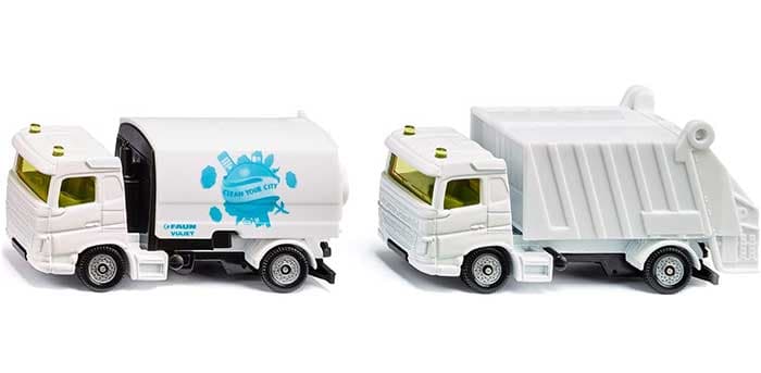 SIKU Igračke Komunalni kamioni đubretarac i čistač ulica Faun Umwelttechnik 1687